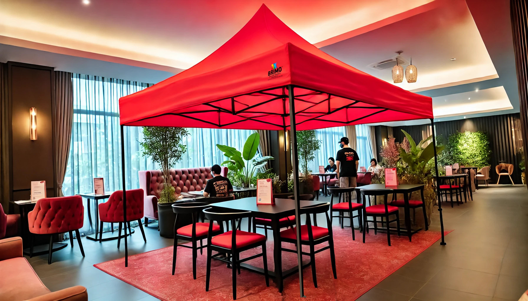 Zastřešení restaurace