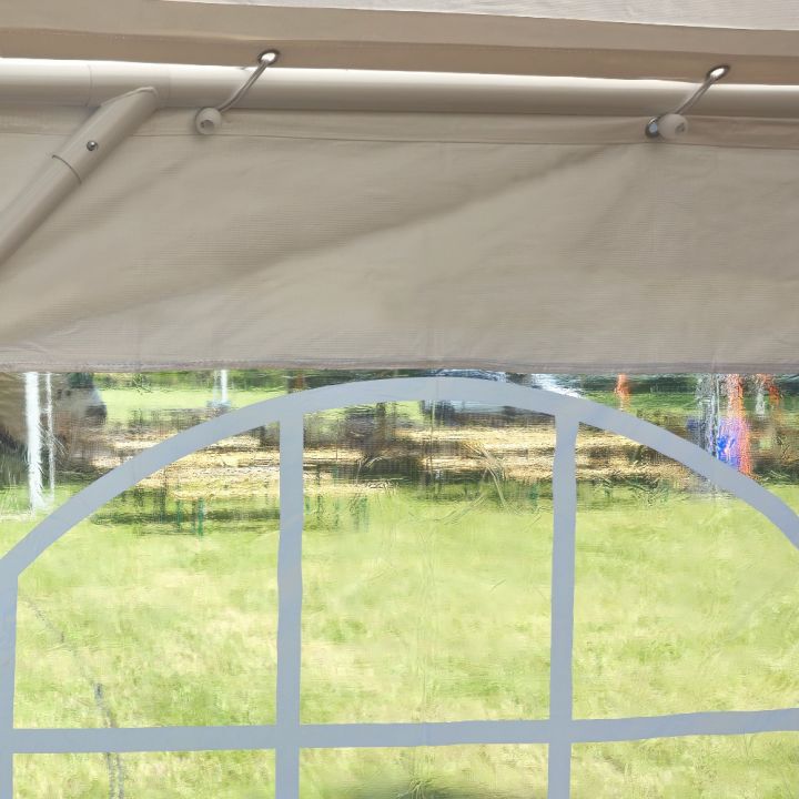 Bílý výstavní párty stan